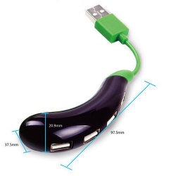 Basics 4-Port USB 2.0 Ultra-Mini Hub